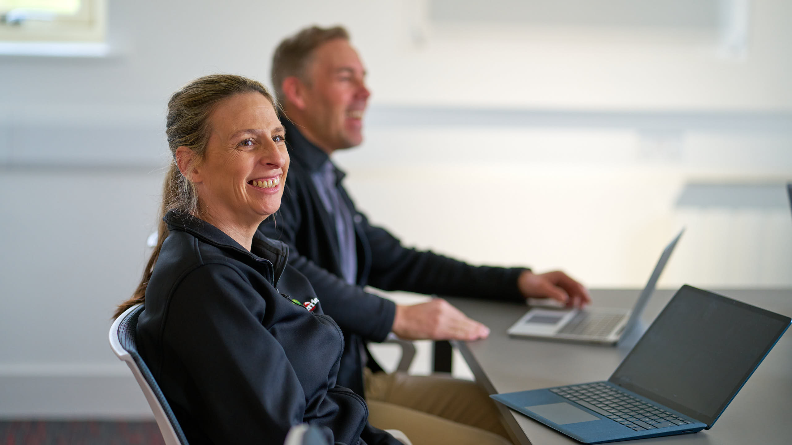 Technicians helping a bristol business